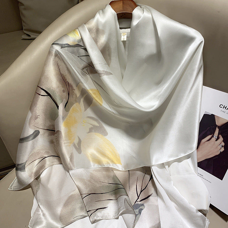 Plume & Peak The Art of Silk – Printed Scarf for Elevated Everyday