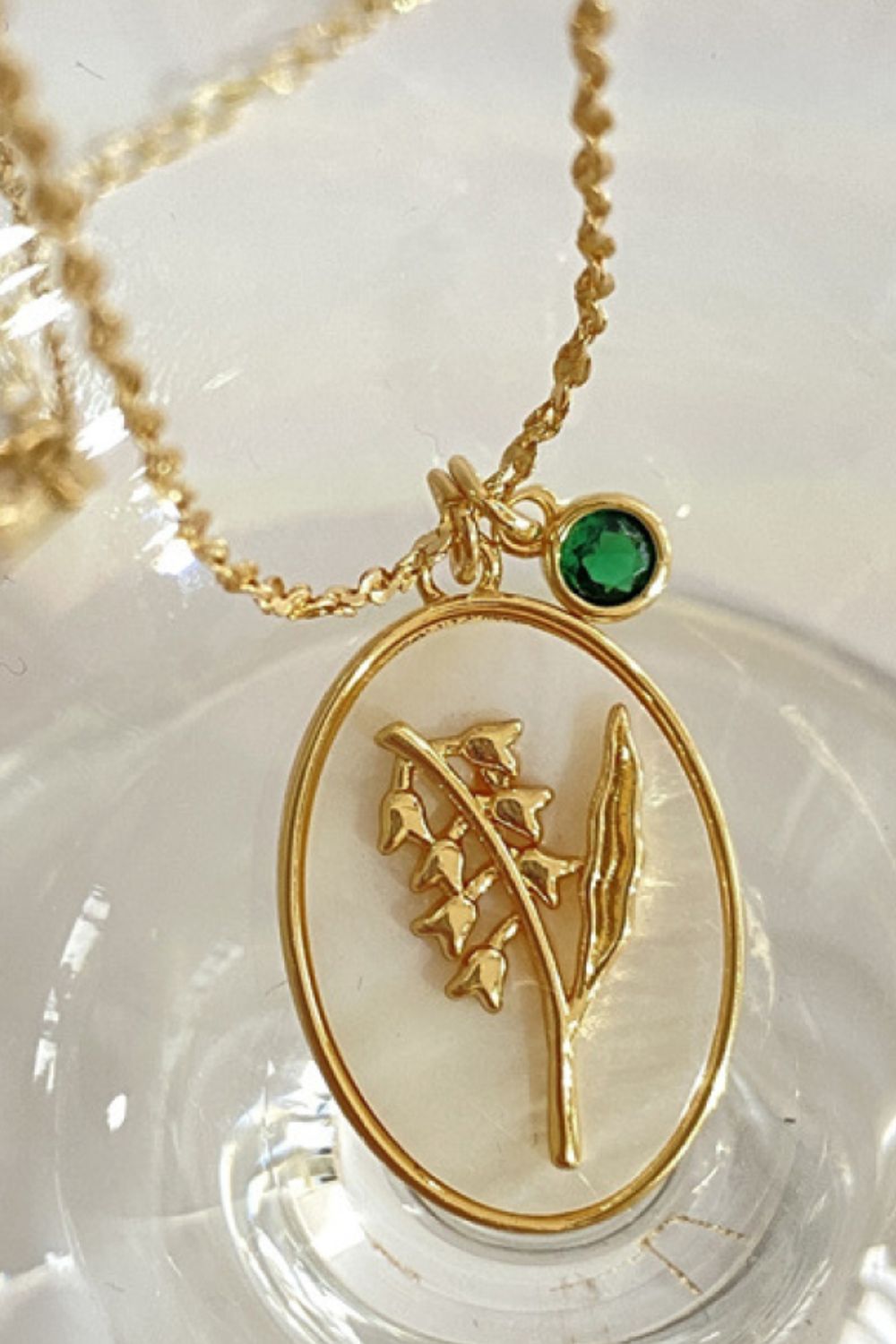 Flower Shell Pendant Copper Necklace - Plume & Peak