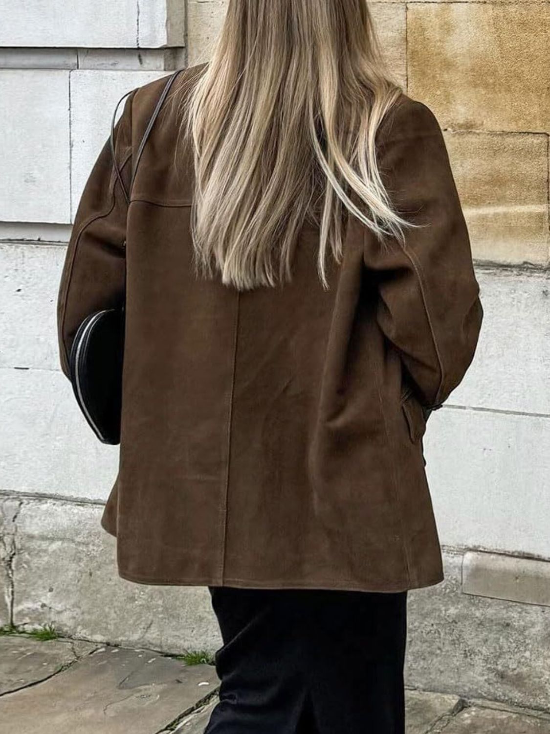 Lapel Collar Button Up Jacket - Plume & Peak