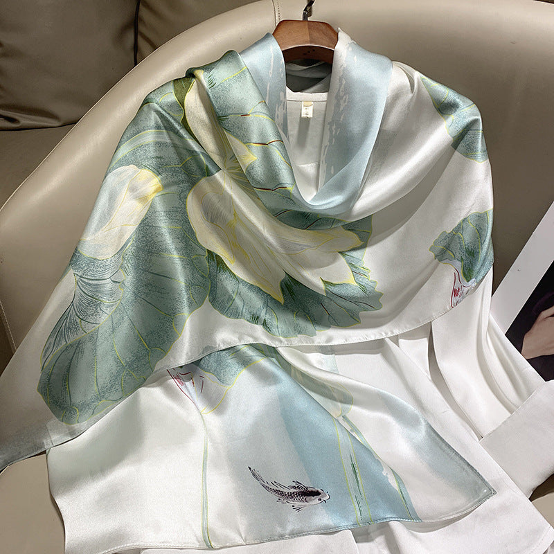 Plume & Peak The Art of Silk – Printed Scarf for Elevated Everyday