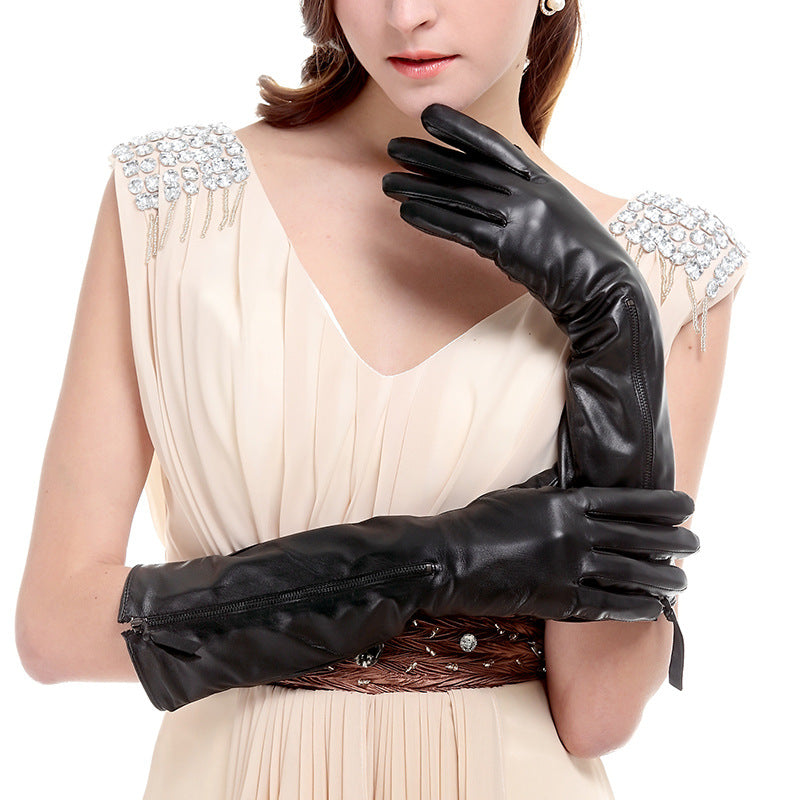 Z-Luxury Lambskin Leather Gloves – Elegant, Timeless, and Ultra-Chi - Plume & Peak