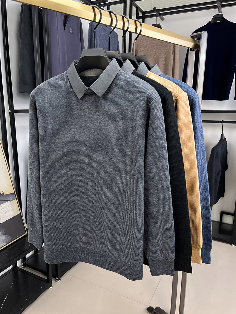 Sophisticated Layered Knit Pullover – Effortless Elegance - Plume & Peak