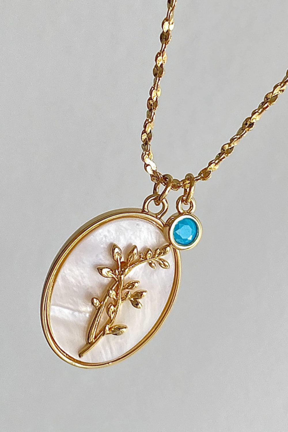 Flower Shell Pendant Copper Necklace - Plume & Peak
