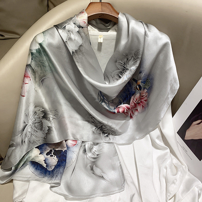 Plume & Peak The Art of Silk – Printed Scarf for Elevated Everyday