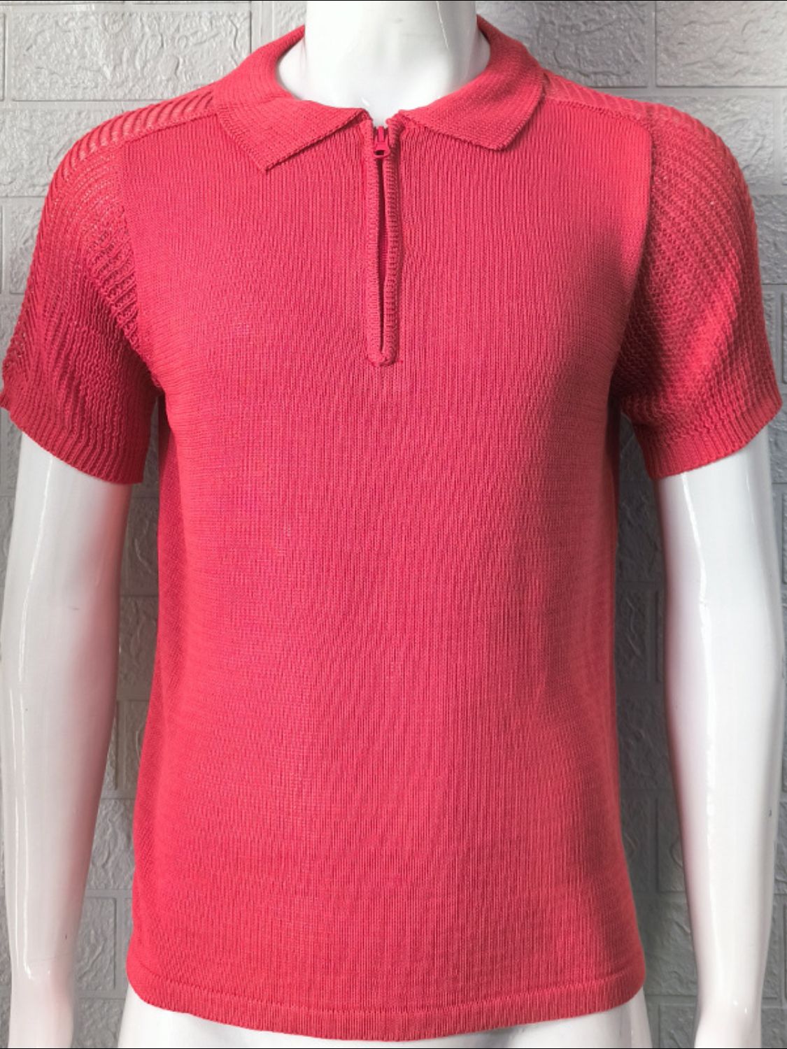 Men’s Quarter-Zip Knit Polo – Effortless Style, Smart Casual Look - Plume & Peak