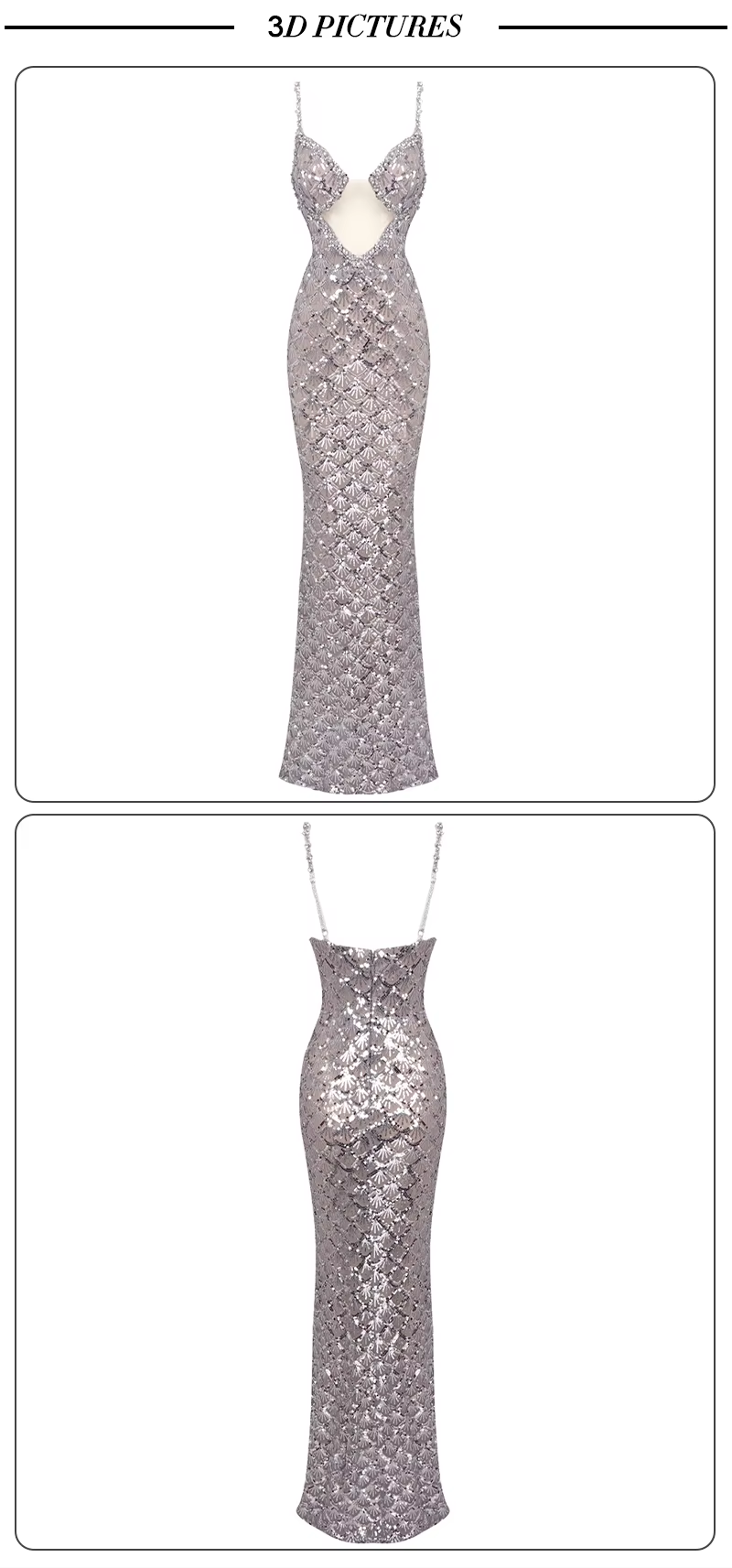 Astrid Glam Sequin Gown - Plume & Peak