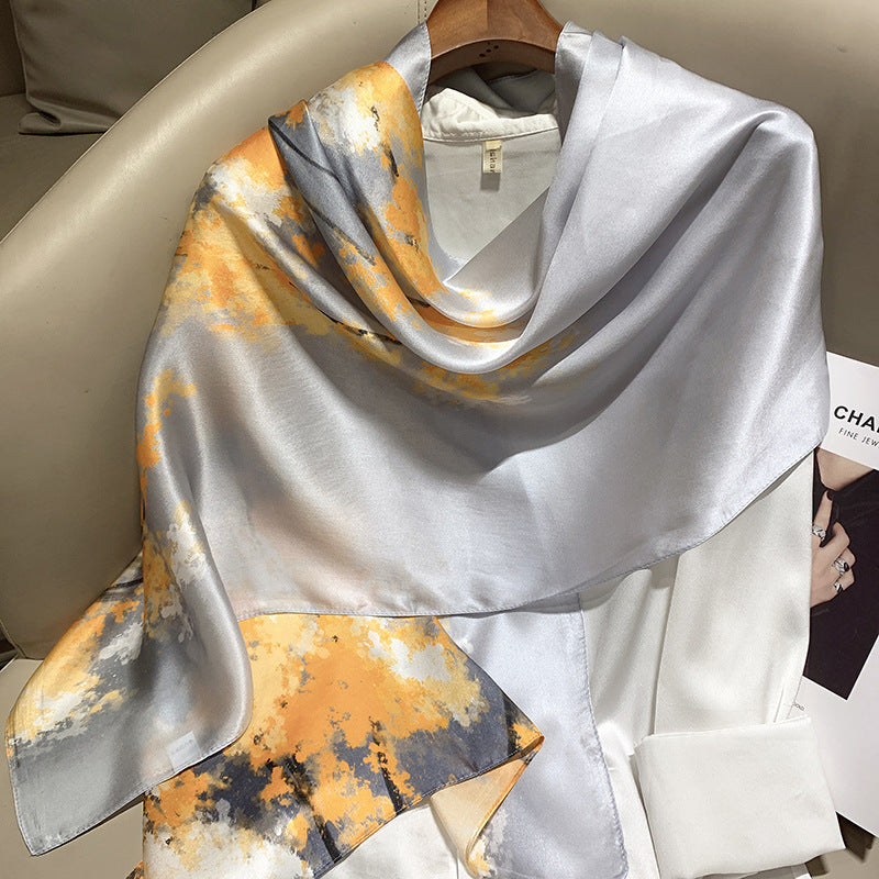 Plume & Peak The Art of Silk – Printed Scarf for Elevated Everyday