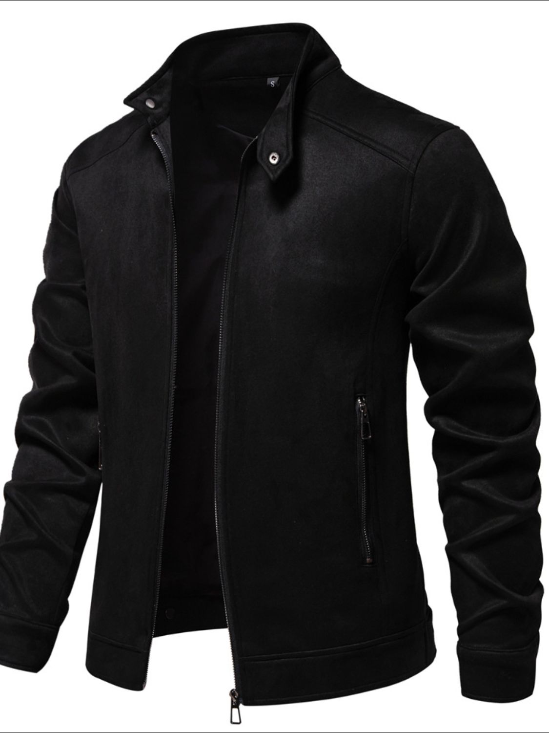 Men’s Sleek Moto Zip-Up Jacket | Where Edge Meets Elegance - Plume & Peak