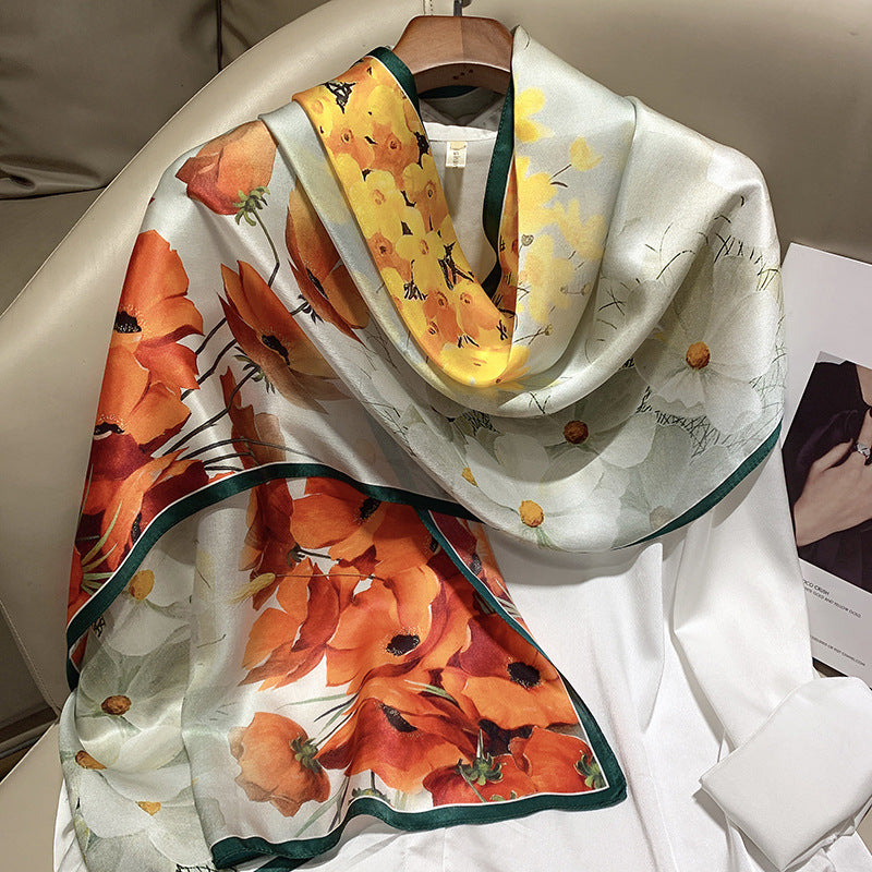 Plume & Peak The Art of Silk – Printed Scarf for Elevated Everyday