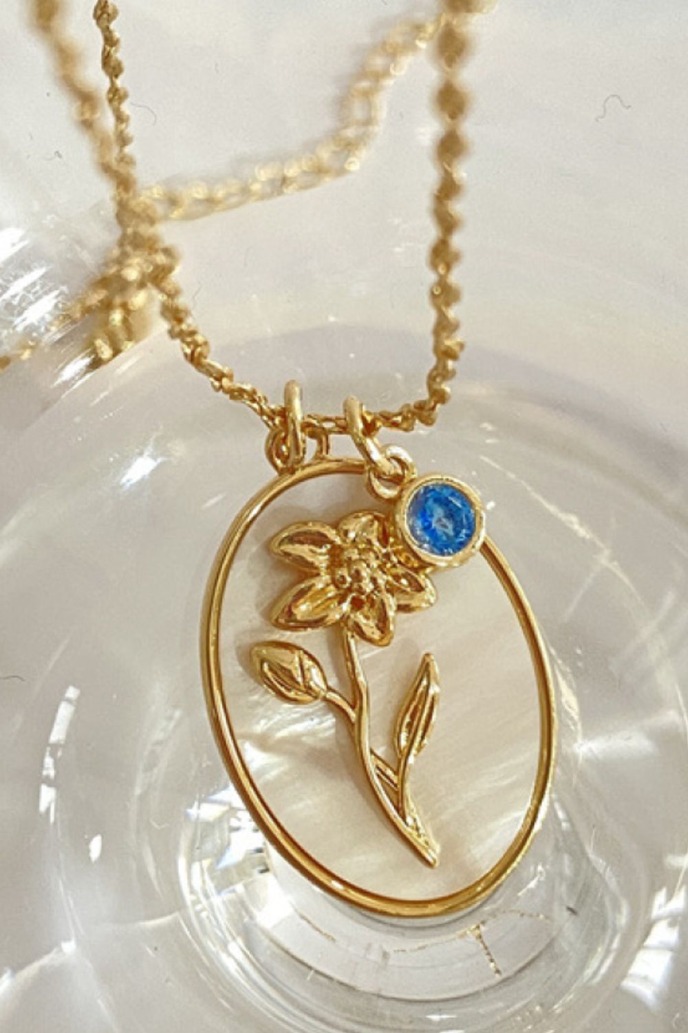 Flower Shell Pendant Copper Necklace - Plume & Peak