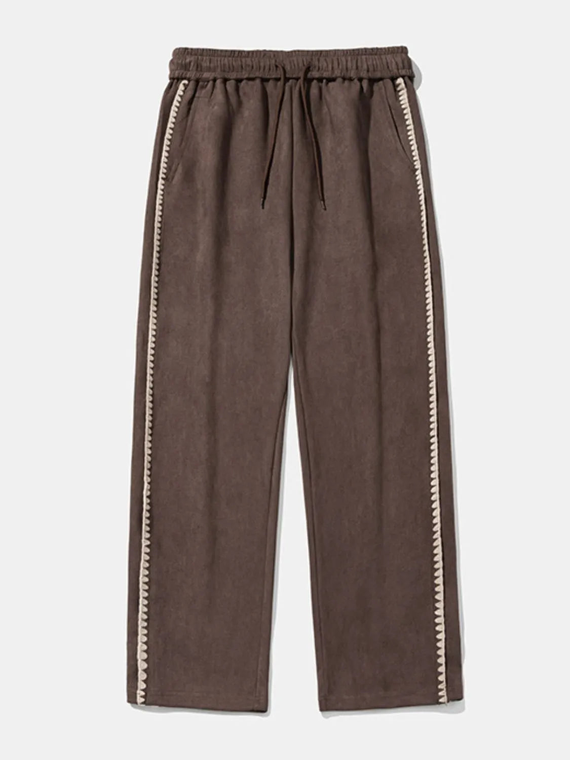 Men's Relaxed Wide-Leg Drawstring Pants | Streetwear Lounge Essential - Plume & Peak