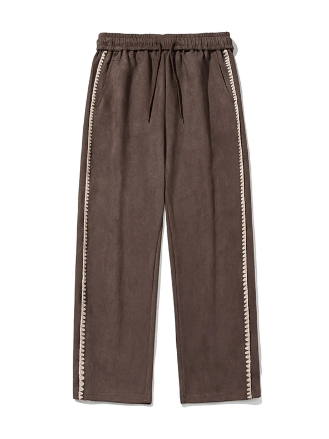 Men's Relaxed Wide-Leg Drawstring Pants | Streetwear Lounge Essential - Plume & Peak