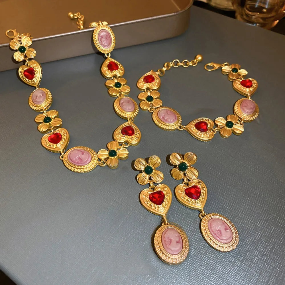 Sundara Gold Festival Necklace |Statement Choker - Plume & Peak