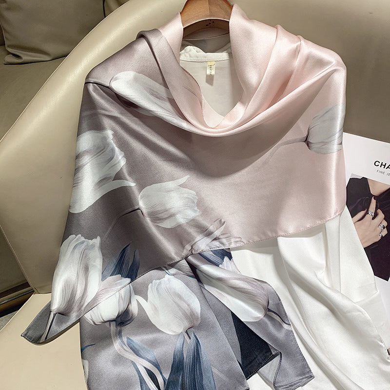 Plume & Peak The Art of Silk – Printed Scarf for Elevated Everyday