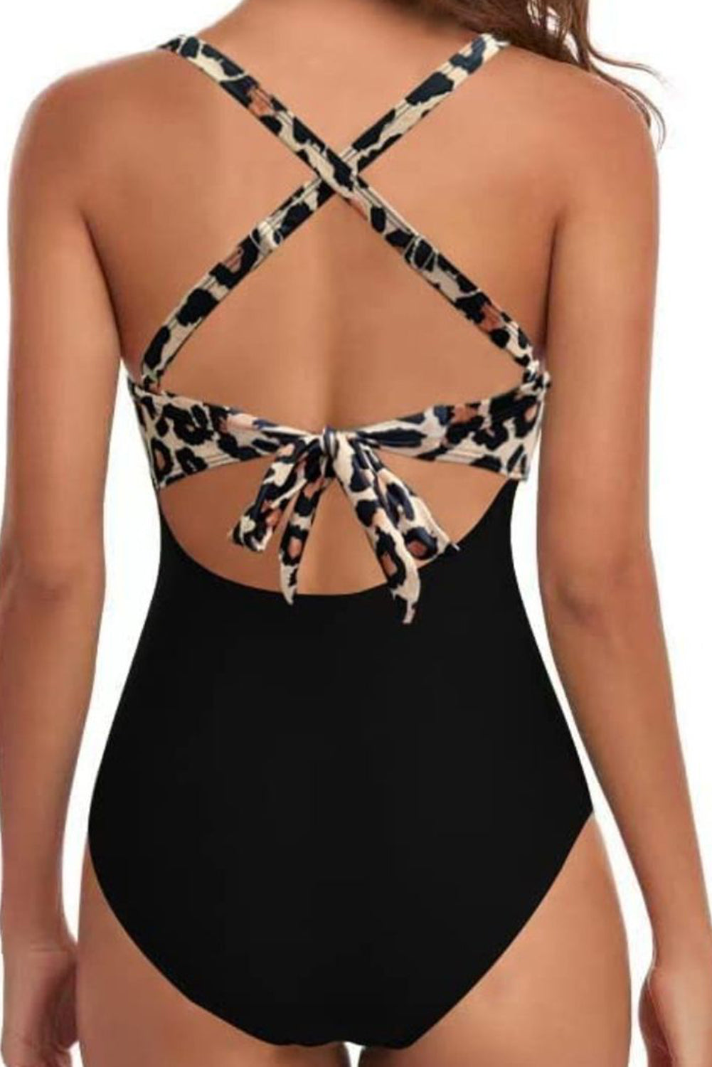 Sunset Seduction Cutout Swimsuit β Crisscross Tie One-Piece - Plume & Peak