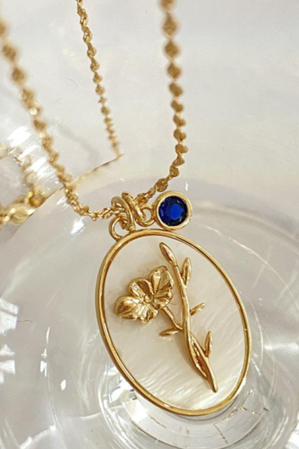 Flower Shell Pendant Copper Necklace - Plume & Peak