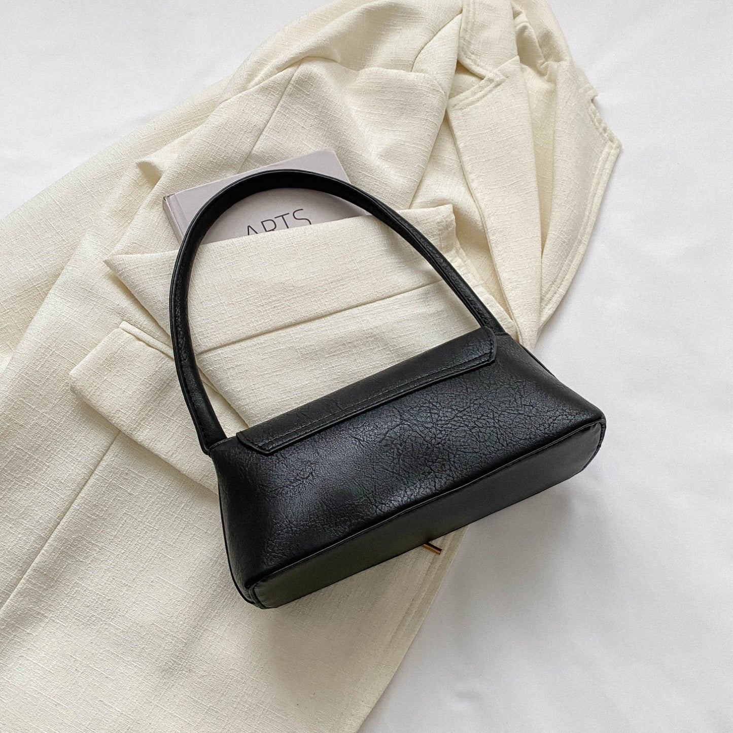 PU Leather Shoulder Bag - Plume & Peak