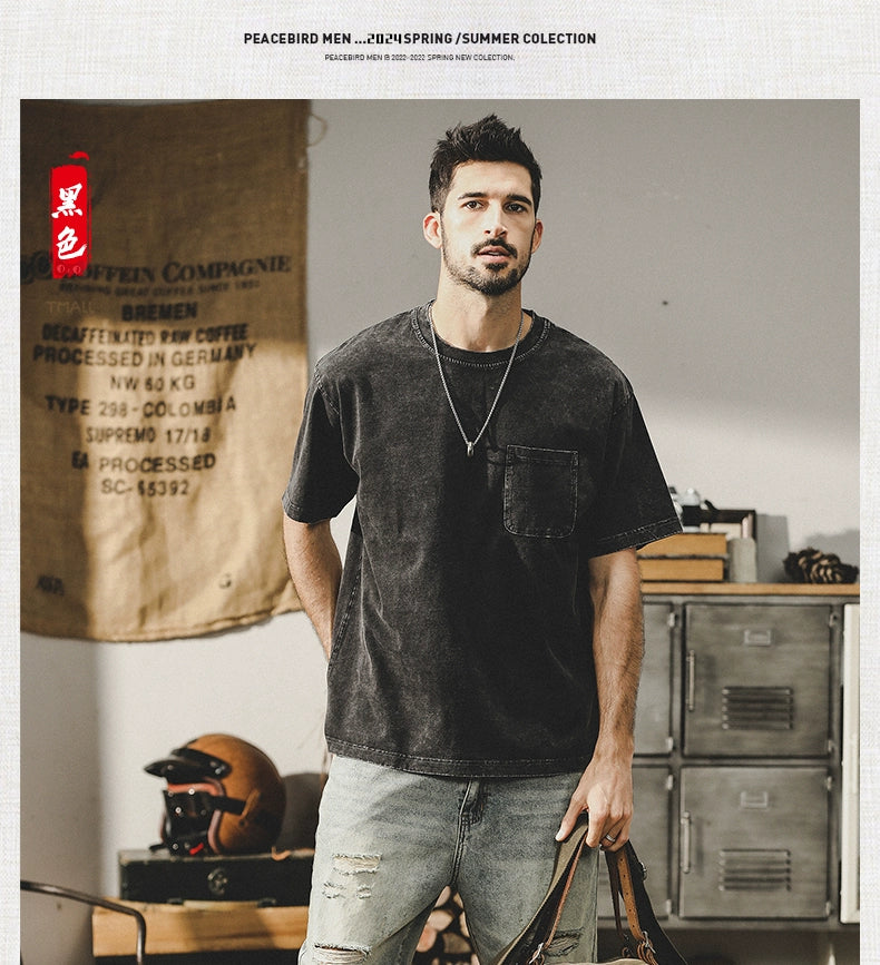 The Easywear Washed Tee – Core Collection - Plume & Peak
