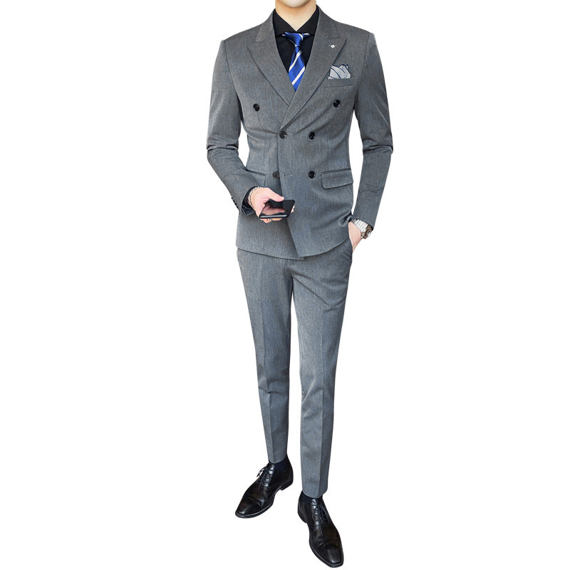 Slim Fit Modern Groom Business - Plume & Peak