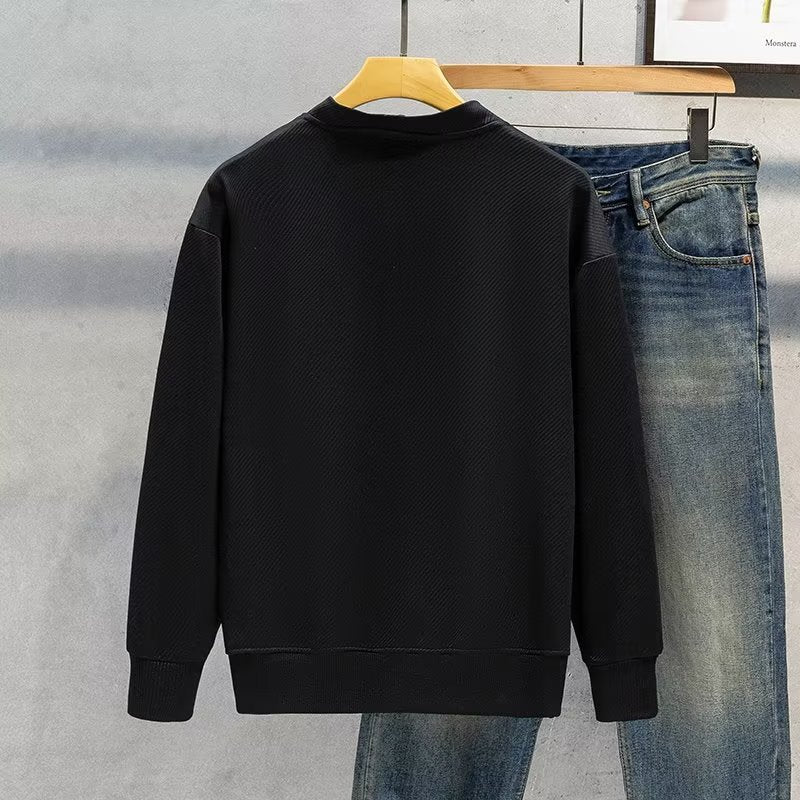 Mens VNeck Jacket Minimalist FallWinter Style - Plume & Peak