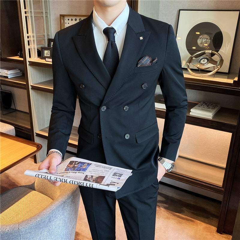 Slim Fit Modern Groom Business - Plume & Peak