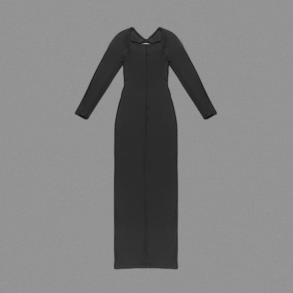 The Midnight Cutout Gown – Noir Edition - Plume & Peak
