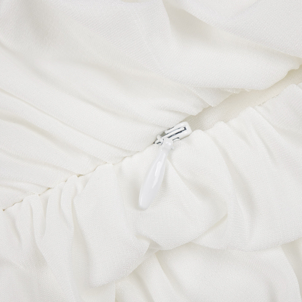 The Celestial Drape Gown – Dual-Tone Elegance - Plume & Peak