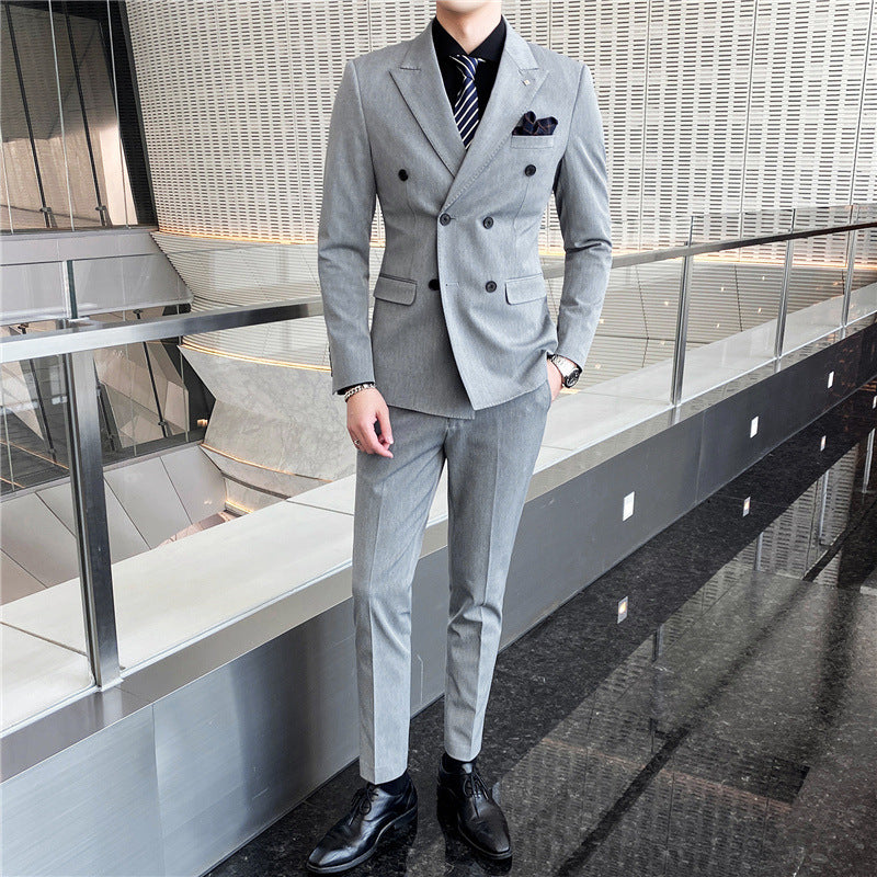 Slim Fit Modern Groom Business - Plume & Peak