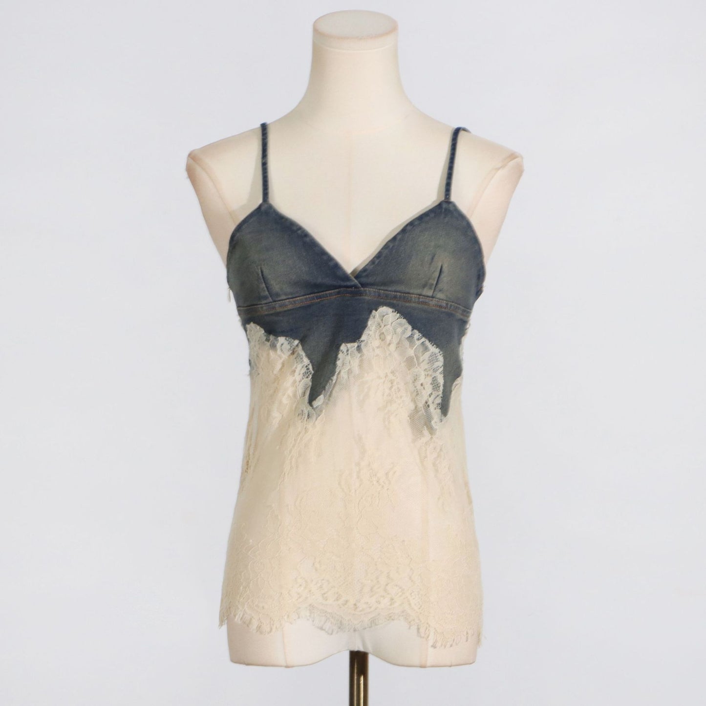 Spring Summer Lace Top Denim Shorts Set - Plume & Peak