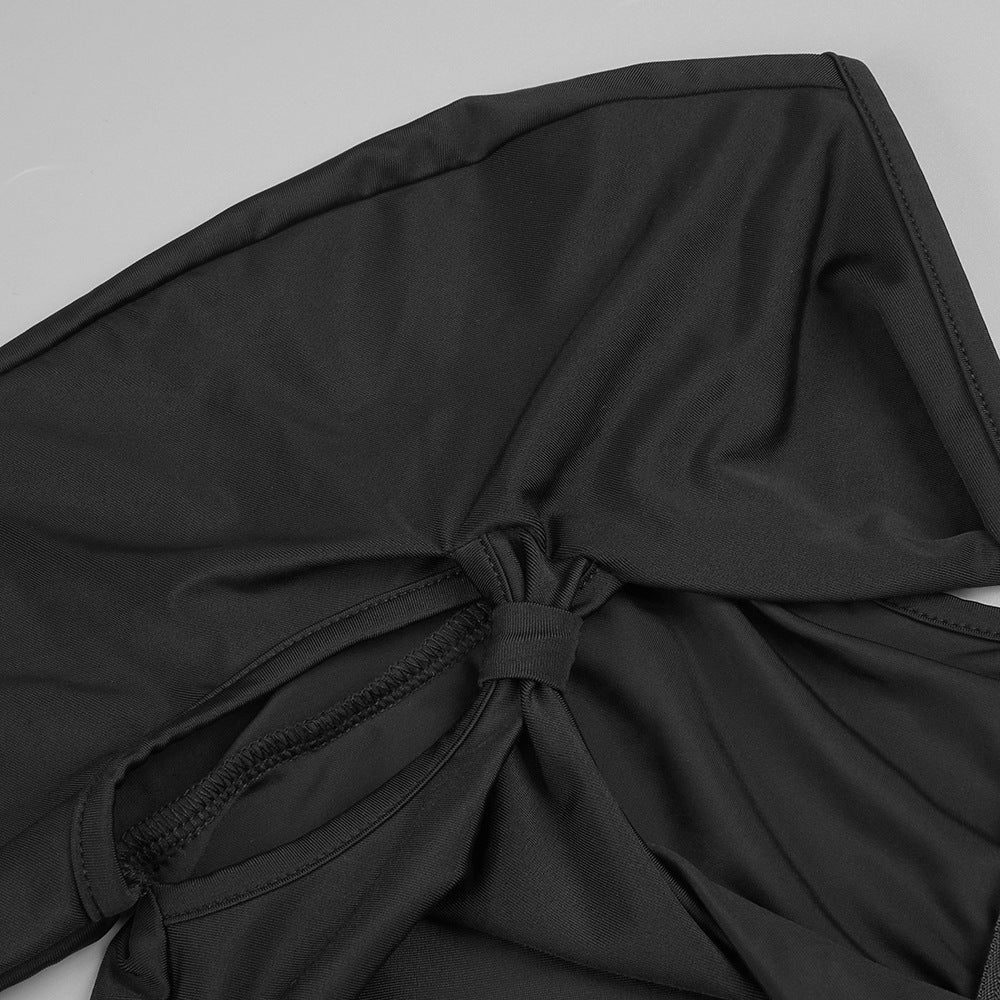 The Midnight Cutout Gown – Noir Edition - Plume & Peak