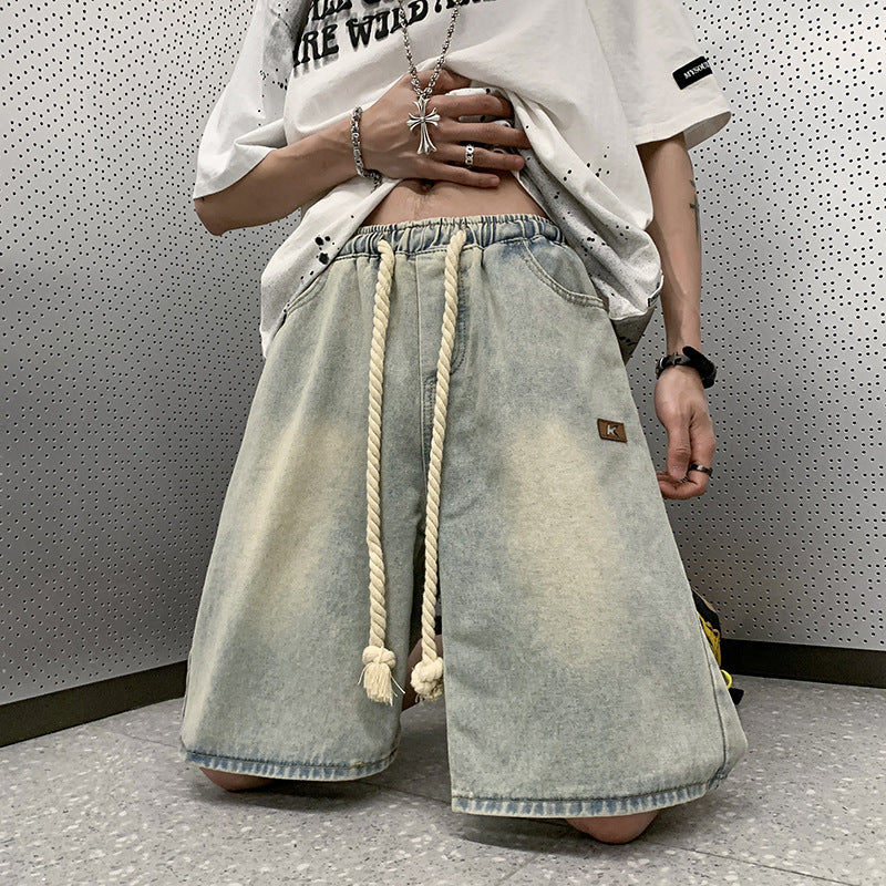 Men’s Relaxed Fit Denim Shorts – Casual Summer Streetwear Essential - Plume & Peak