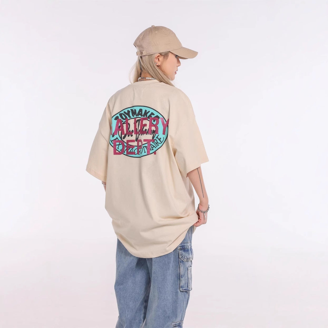 Classic Weeping Girl Printed Summer T-shirt for Men and Women Hip Hop Street Fashion Tee - Plume & Peak