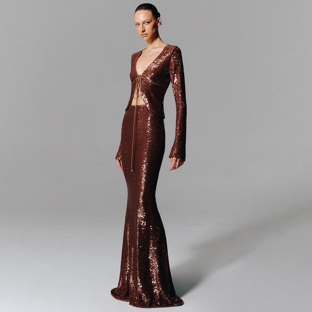 The Night Ember Gown - Plume & Peak