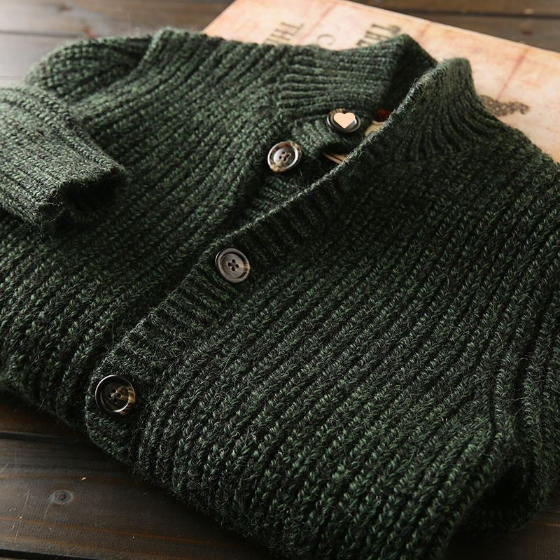 Mens Rare Label Knit Cardigan Sweater New Arrival - Plume & Peak