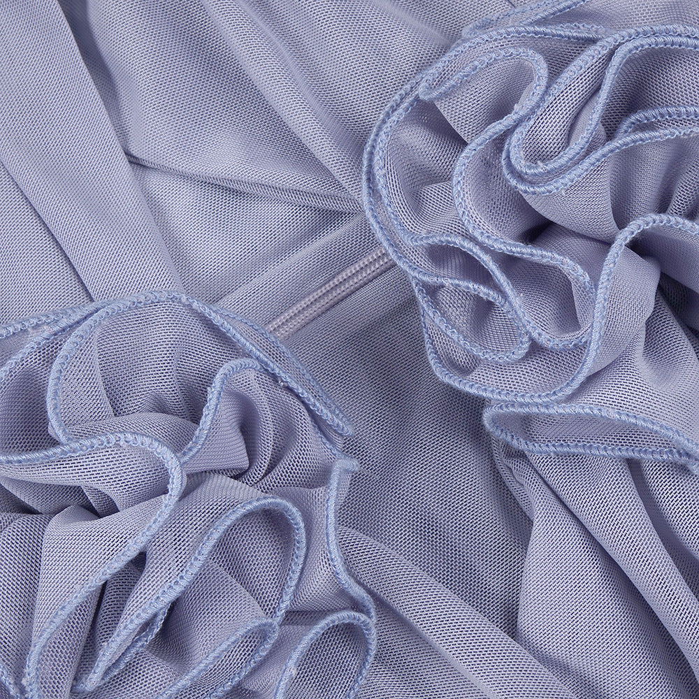 The Azure Bloom Dress - Plume & Peak