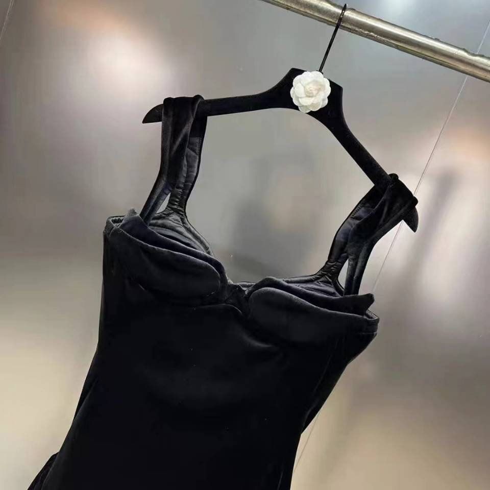 Summer Chic Black Asymmetrical Mini Dress - Plume & Peak