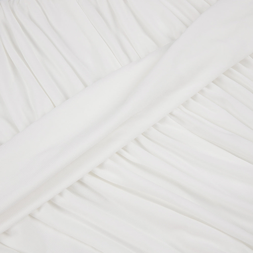The Celestial Drape Gown – Dual-Tone Elegance - Plume & Peak