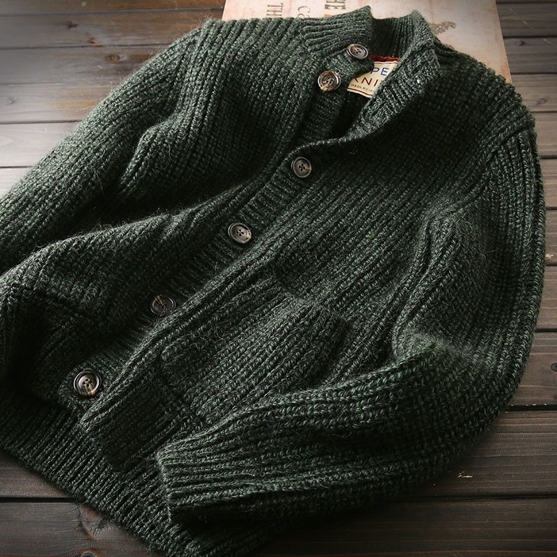 Mens Rare Label Knit Cardigan Sweater New Arrival - Plume & Peak