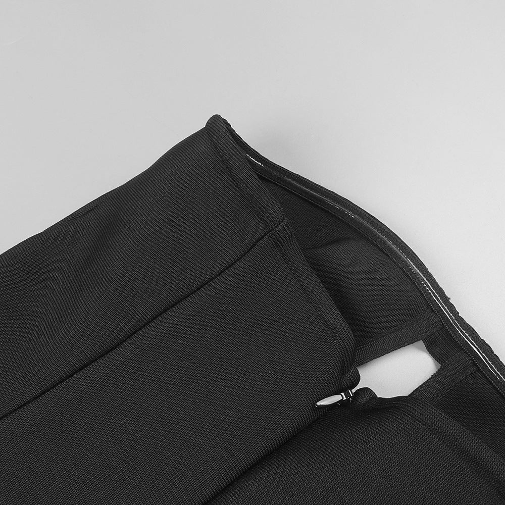 The Midnight Muse Gown – Strapless Black Mermaid Silhouette - Plume & Peak