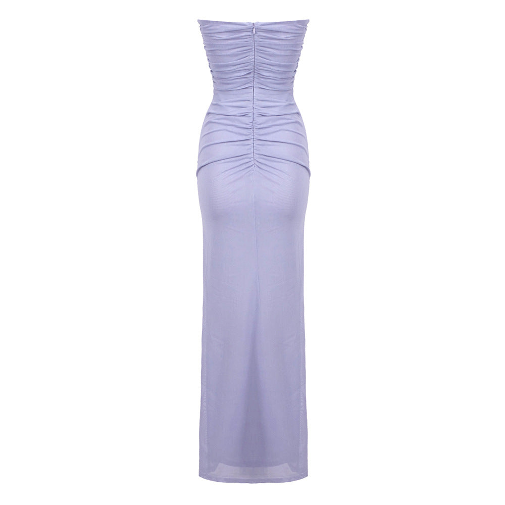 The Azure Bloom Dress - Plume & Peak