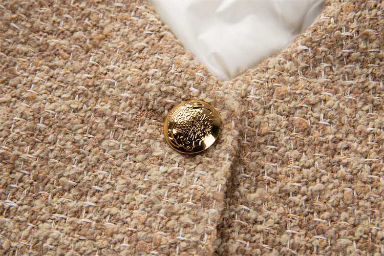 Mérd Blend Leather Pocket Tweed Jacket - Plume & Peak