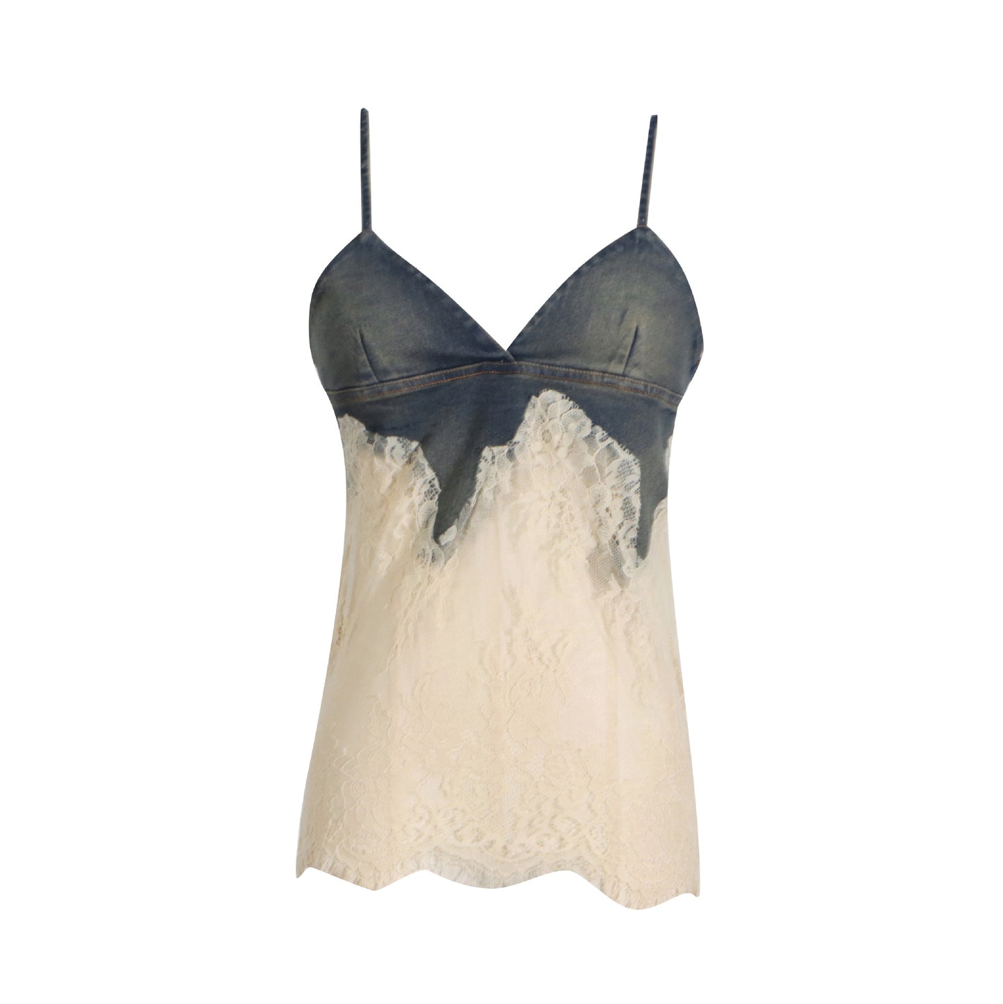 Spring Summer Lace Top Denim Shorts Set - Plume & Peak