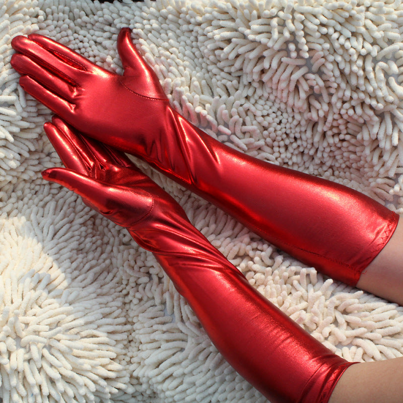Statement Patent Leather Gloves – Sleek, Bold & Unapologetic - Plume & Peak