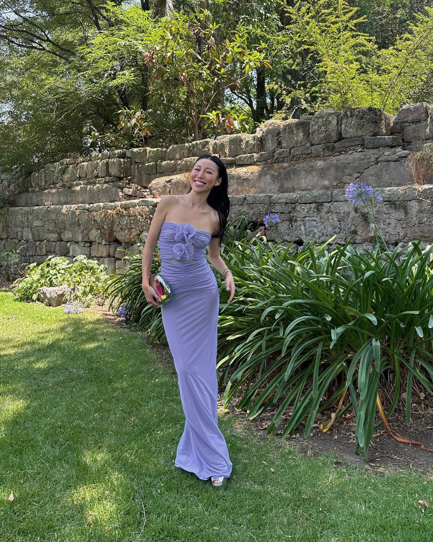 The Azure Bloom Dress - Plume & Peak