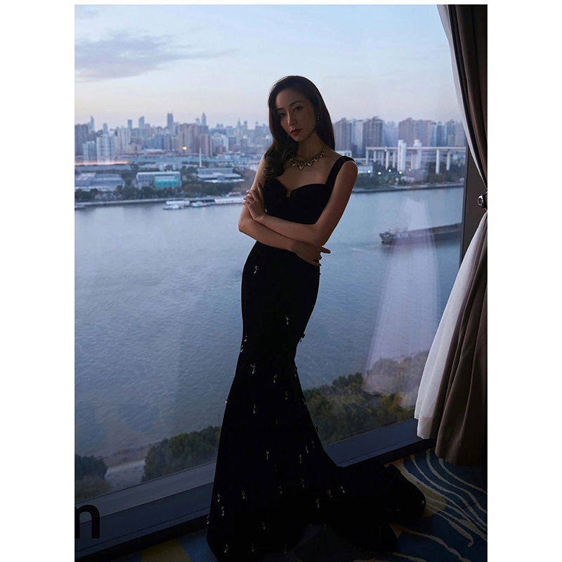 Black Lace Evening Gown – Timeless Elegance with a Modern Edge - Plume & Peak