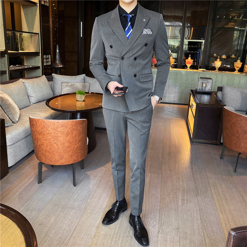 Slim Fit Modern Groom Business - Plume & Peak