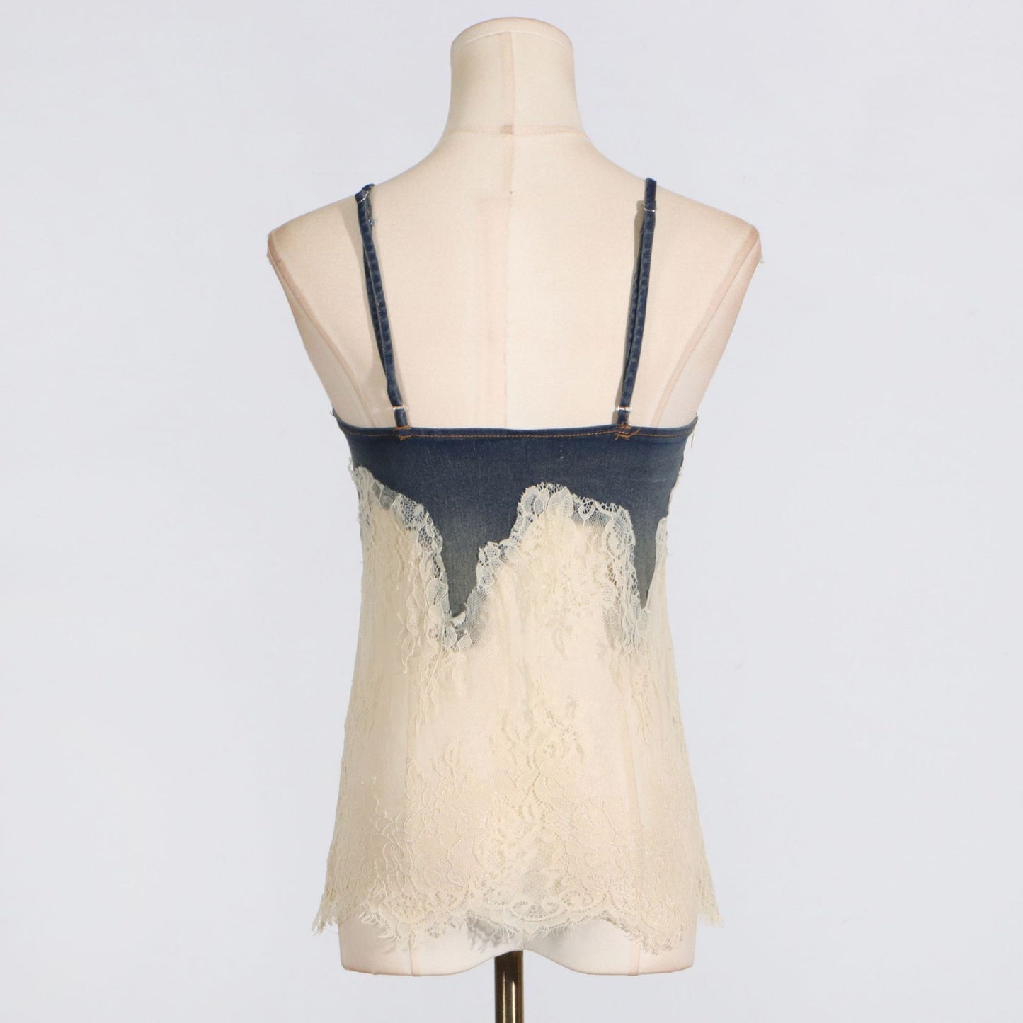 Spring Summer Lace Top Denim Shorts Set - Plume & Peak
