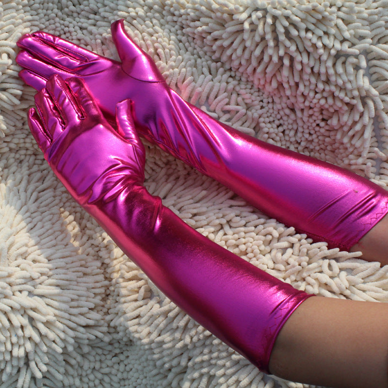 Statement Patent Leather Gloves – Sleek, Bold & Unapologetic - Plume & Peak