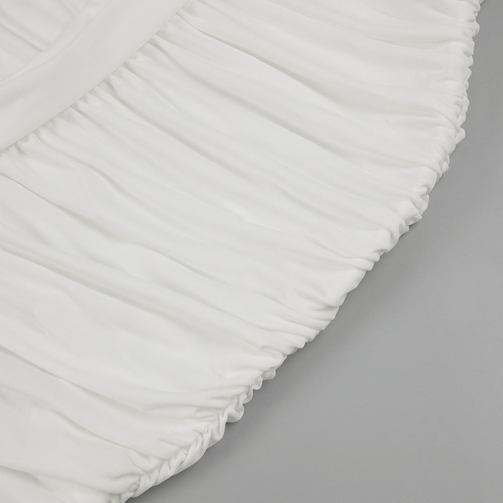 The Celestial Drape Gown – Dual-Tone Elegance - Plume & Peak