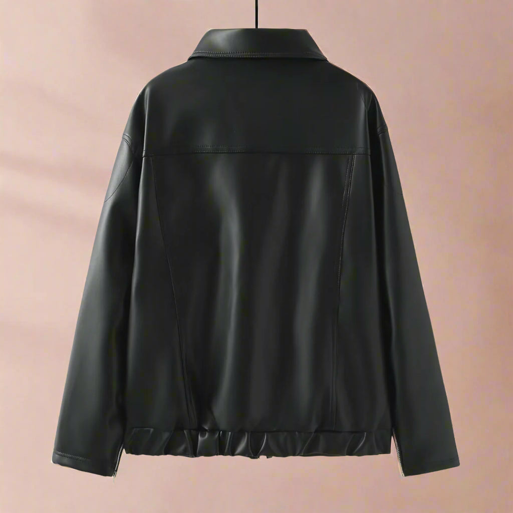 Winter 25 Sweet Cool Embroidered Leather Jacket - Plume & Peak